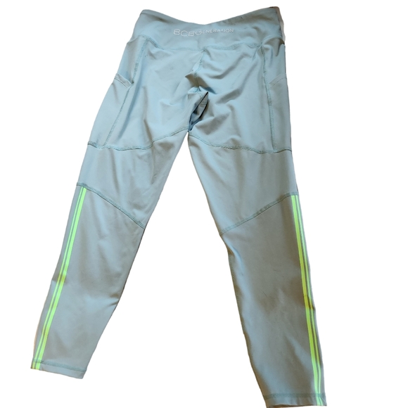 BCBG Womens Performance Yoga/Runners Leggins Mint With Pockets Size Large BoxA - Picture 5 of 7